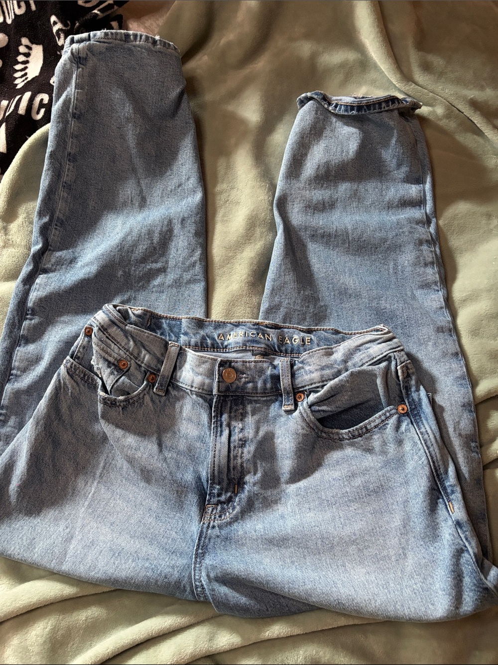 American Eagle Outfitters Blue Straight Leg Jeans